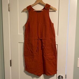 United by Blue red hemp dress